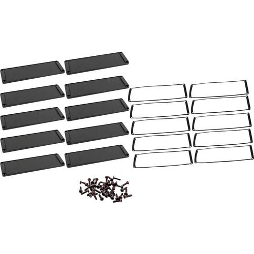 Hammond Electronics Endplatte Aluminium Schwarz (L x B x H) 6 x 168.50 x 56.90 mm 10 St.