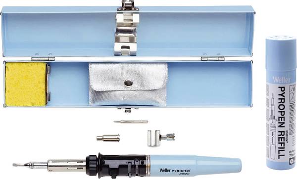 Weller Pyropen Piezo Gaslötkolben 500 °C 2 h inkl. Gasflasche, inkl. Lötspitze, inkl. Piezozünder 1 St.