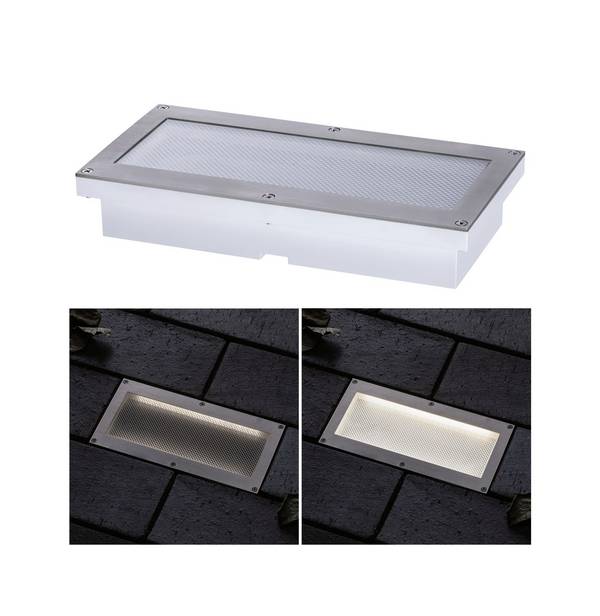 Paulmann Brick 94337 Bodeneinbauleuchte LED fest eingebaut LED   5 W Aluminium, Grau