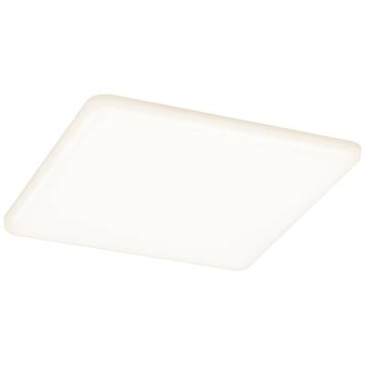 Quadratische Deckenleuchte mit weißem Gehäuse. Schlichtes, modernes Design zur Raumausleuchtung.