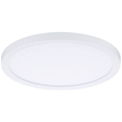 Eine weiße LED-Deckenlampe in runder Form, geeignet für moderne Innenräume.