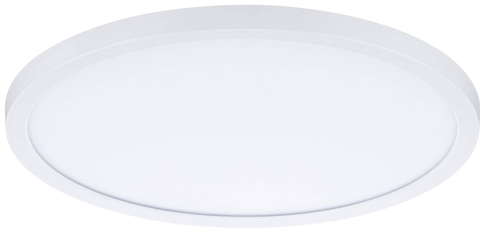 Runde weiße LED-Deckenleuchte mit schlichtem Design, geeignet für modernes Interieur.