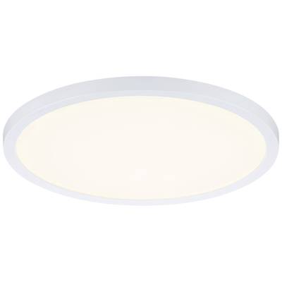 Runde, weiße Deckenleuchte mit gleichmäßiger Lichtverteilung, ideal für moderne Innenräume.