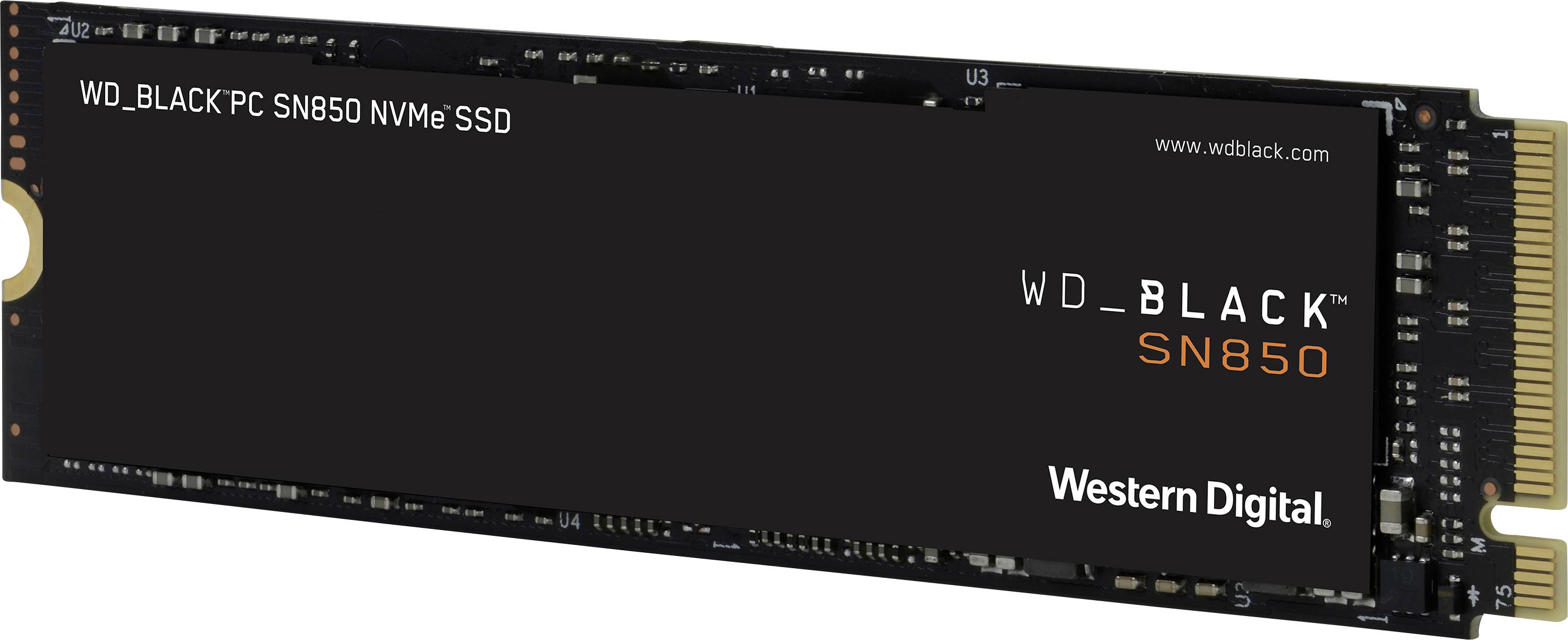 WD Black SN850 NVMe SSD WDS500G1X0E - SSD - 500 GB - intern - M.2 2280 - PCIe 4.0 x4 (NVMe)-1