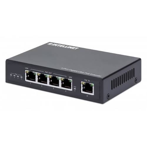 Intellinet 561617 PoE Extender 10 / 100 / 1000 MBit/s IEEE 802.3af (12.95 W), IEEE 802.3at (25.5 W), IEEE 802.3bt