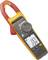 Ein gelbes und rotes Fluke Stromzangen-Multimeter zeigt auf seinem Display '137 A' und '234 V'.