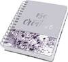 Sigel Jolie® violet marble JN607 Spiral-Notizbuch Punktraster Violett, Weiß 100 DIN A5