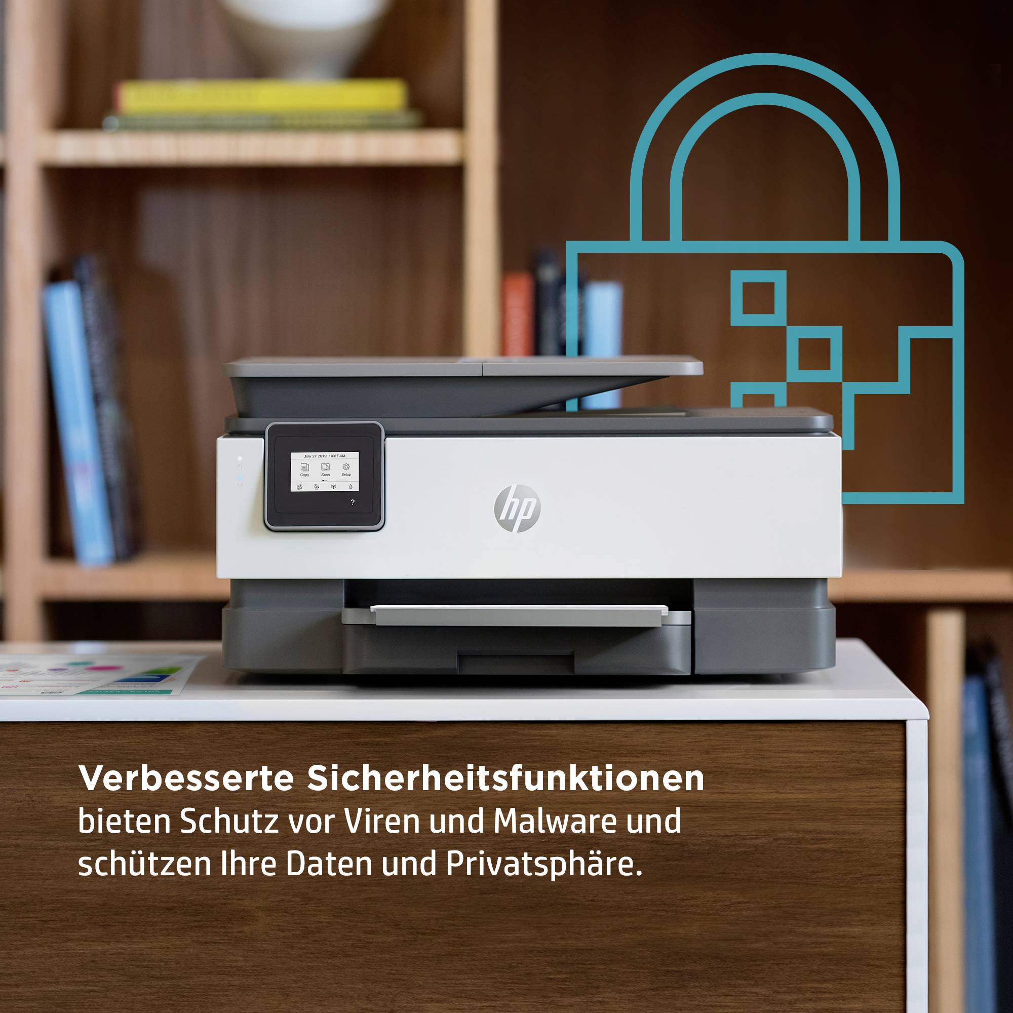 HP OfficeJet Pro 8012 e Multifunktionsdrucker Tintenstrahl Farbe A4 Drucker, Scanner, Kopierer HP Instant Ink, Duplex, W-5