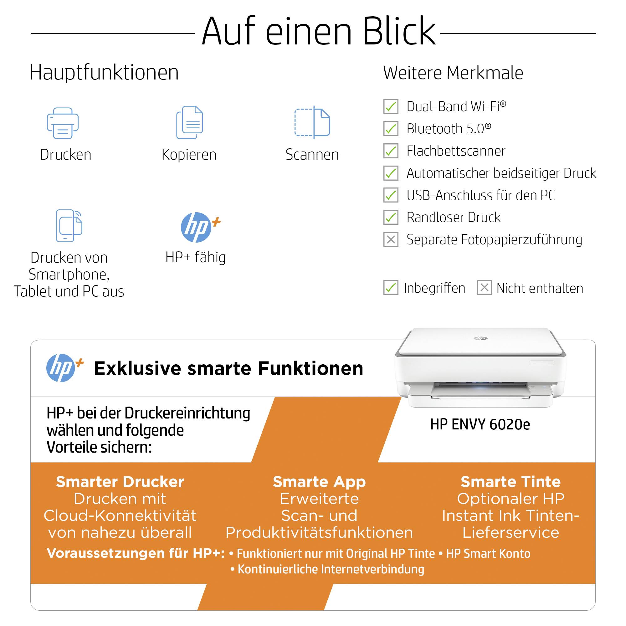 HP ENVY 6020e All-in-One - Multifunktionsdrucker - Farbe - Tintenstrahl - 216 x 297 mm (Original)-12