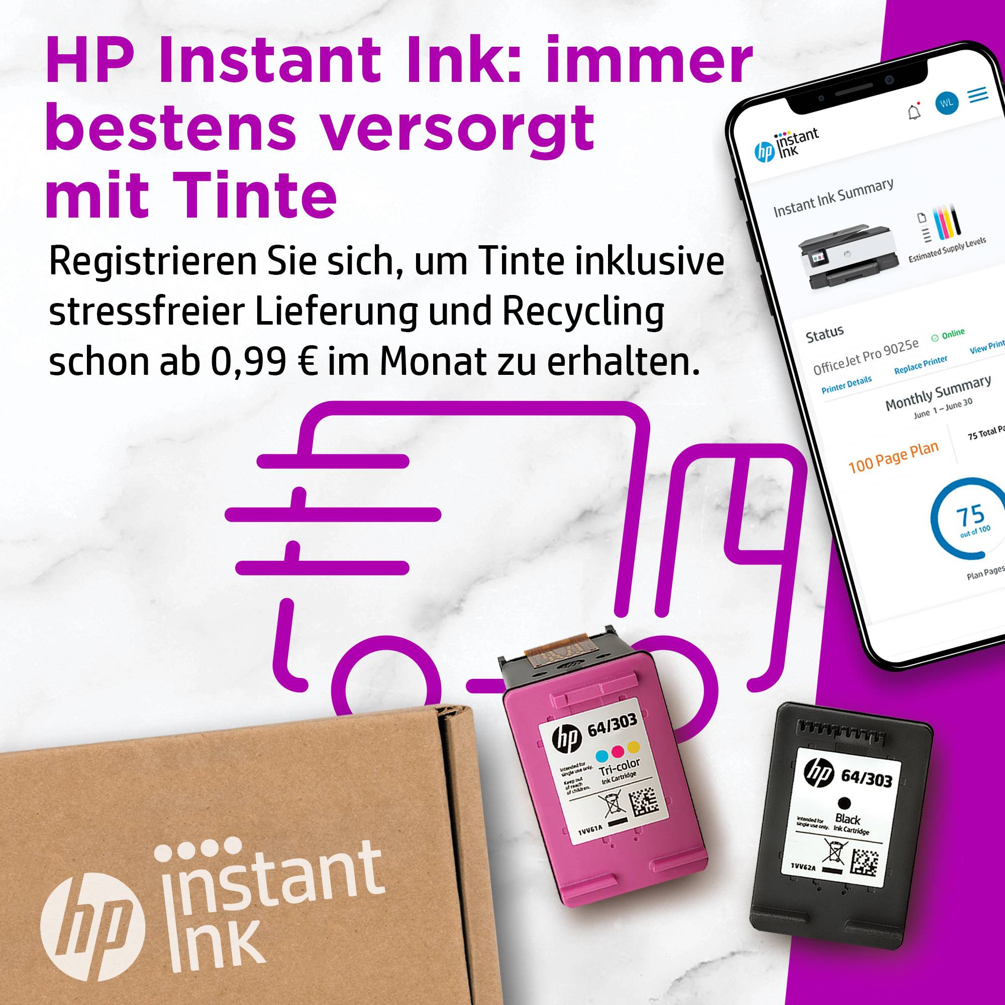 HP Officejet Pro 9025e All-in-One - Multifunktionsdrucker - Farbe - Tintenstrahl - Legal (216 x 356 mm)-12