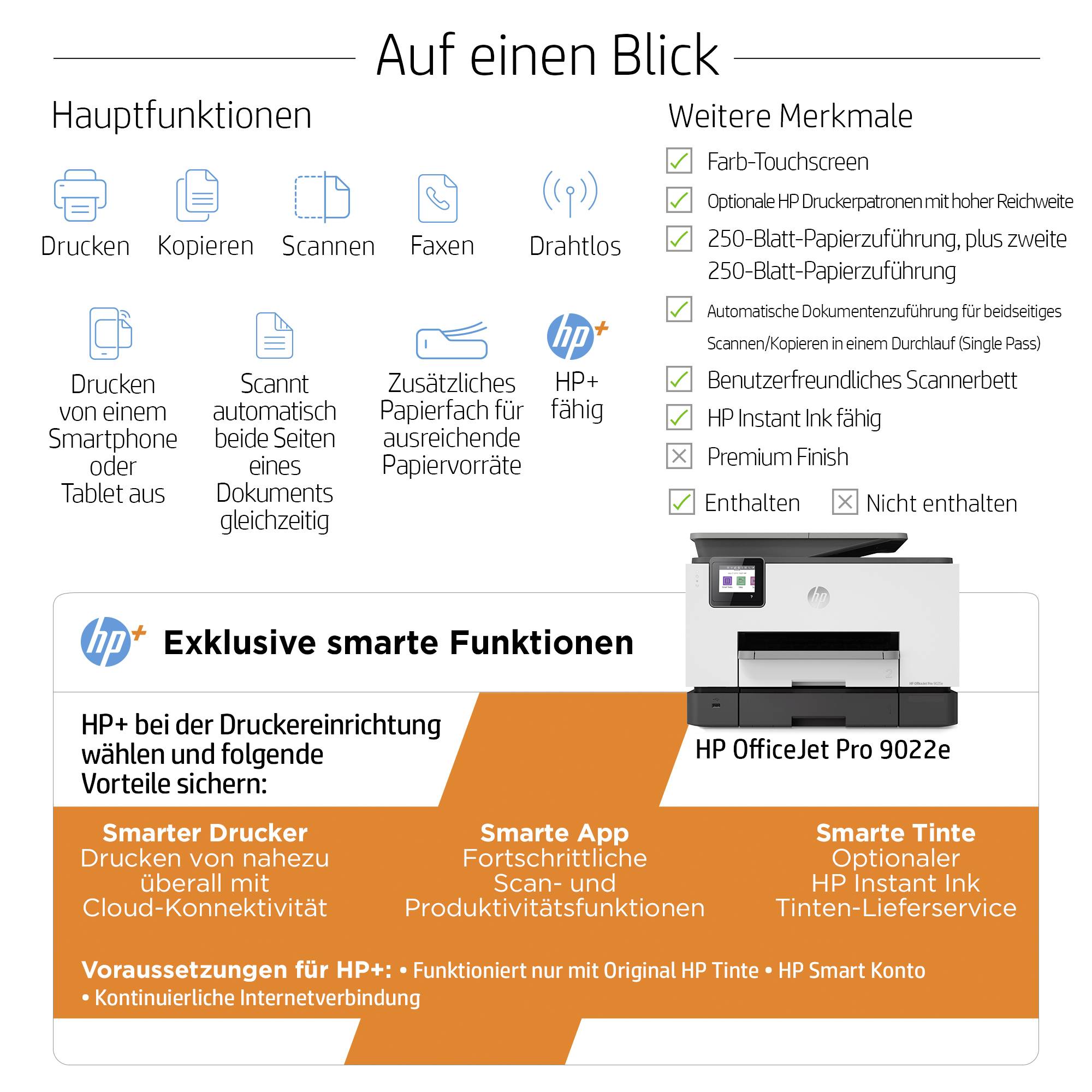 HP Officejet Pro 9022e All-in-One - Multifunktionsdrucker - Farbe - Tintenstrahl-14