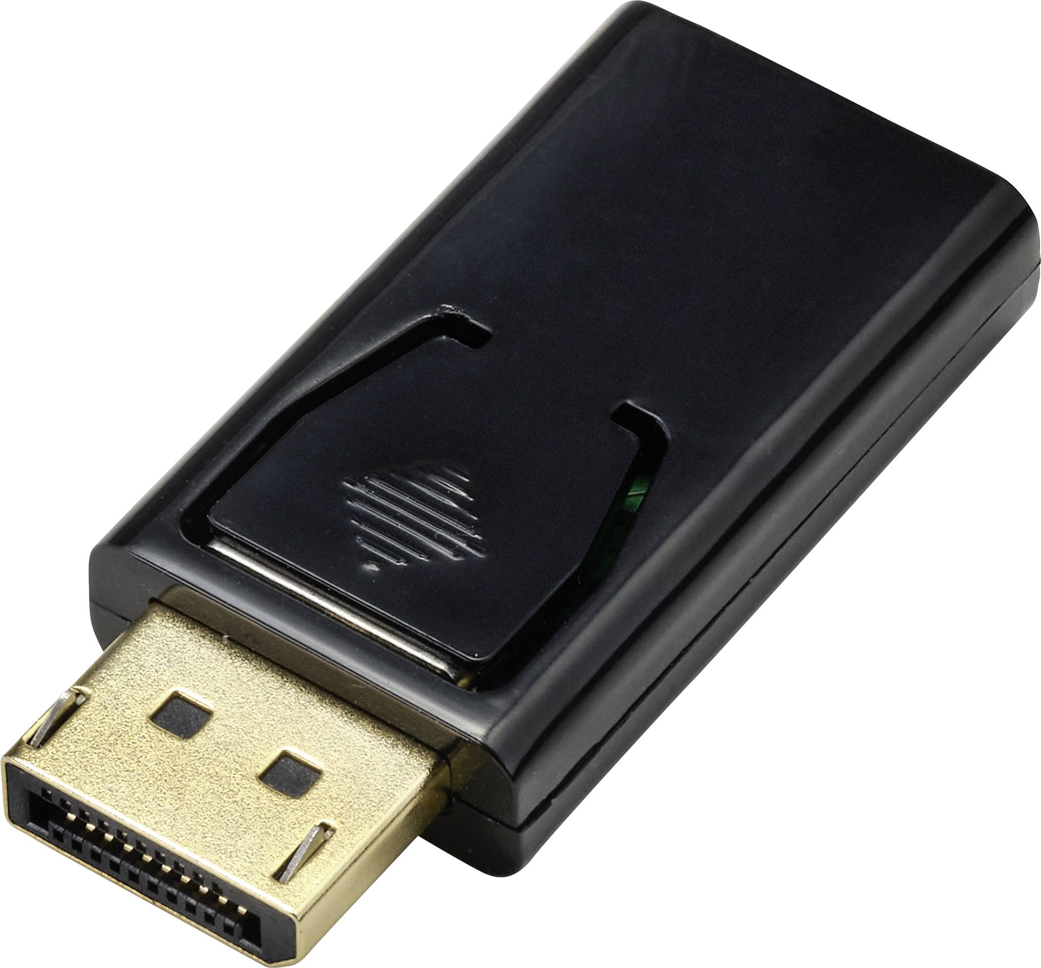 CONRAD Renkforce RF-4746622 HDMI / DisplayPort Adapter [1x DisplayPort Stecker - 1x HDMI-Stecker] Sc