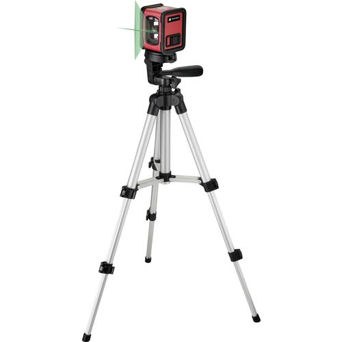 TOOLCRAFT CL12-G Kreuzlinienlaser inkl. Stativ, selbstnivellierend, grüner Laser Reichweite (max.): 12 m