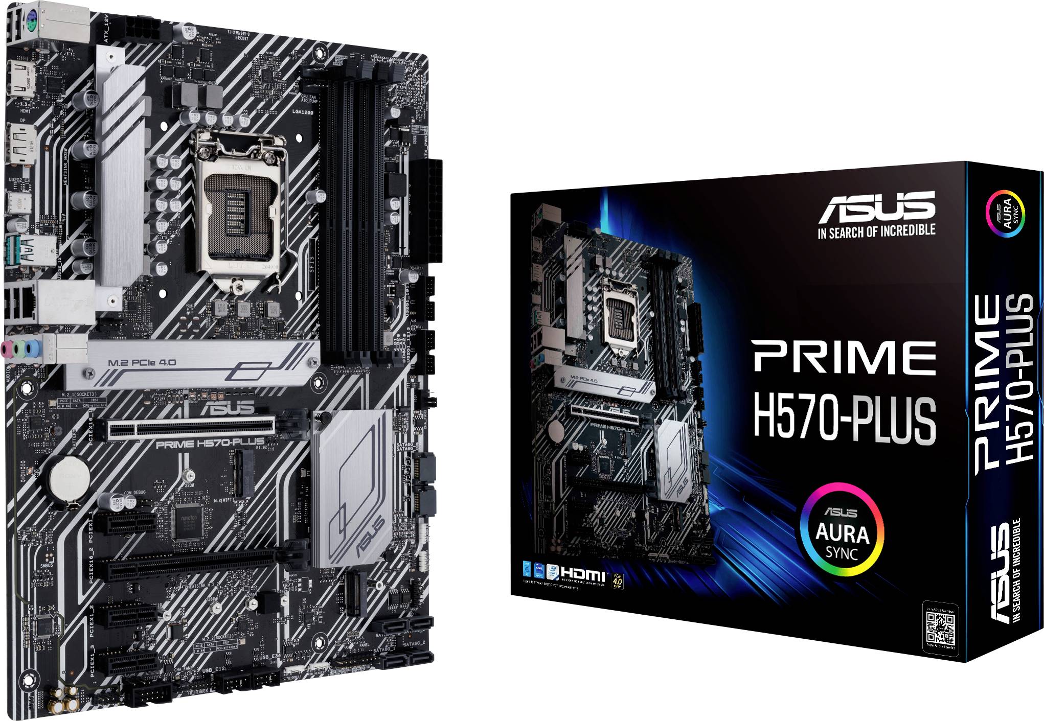 ASUS PRIME H570-PLUS - Motherboard - ATX - LGA1200-Sockel - H570 Chipsatz - USB-C Gen2, USB 3.2 Gen 1, USB 3.2 Gen 2