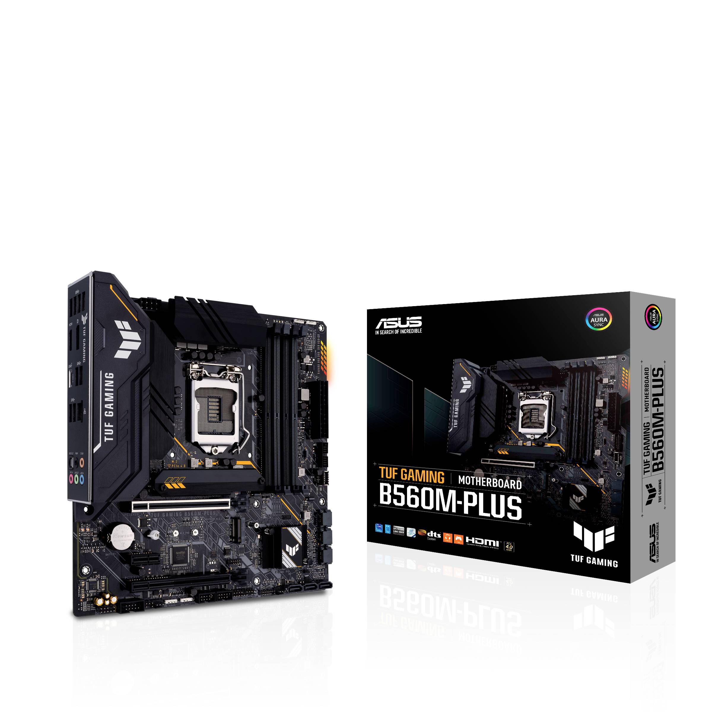 ASUS TUF GAMING B560M-PLUS - Motherboard - micro ATX - LGA1200-Sockel - B560 Chipsatz - USB-C Gen1, USB 3.2 Gen 1, USB 3