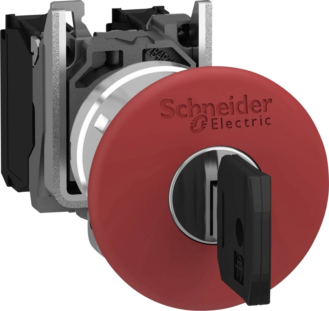 Schneider Electric XB4BS9442 Not-Aus-Taster verriegelbar 600 V 3 A 1 Öffner IP66, IP67, IP69, IP69K 1 St.