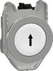 Schneider Electric XB4FA3341 Drucktaster rückstellbar 600 V 3 A 1 Schließer, 1 Öffner IP66, IP67, IP69, IP69K 1 St.