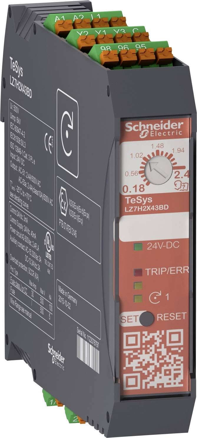 Schneider Electric LZ7H6X53BD LZ7H6X53BD Motorstarter Motorleistung bei 400 V 3 kW Motorleistung bei 230 V 1.5 kW Nennstrom 9 A