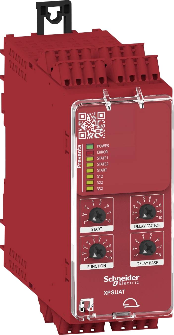 Sicherheitsrelais XPSUAT33A3AC Schneider Electric 3 Schließer, 3 Schließer, 1 Öffner (B x H x T) 45 x 100 x 120 mm LED-A...