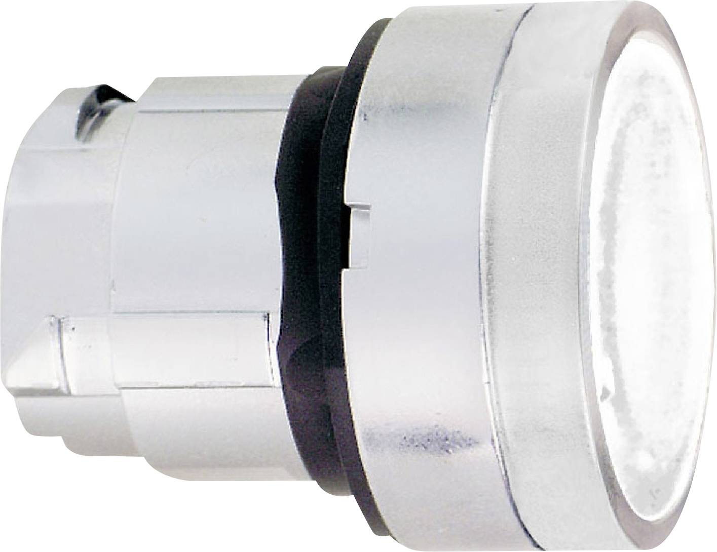 Schneider Electric ZB4BW313S ZB4BW313S Frontelement für Leuchtdrucktaster gerippte Linse, rückstellbar (Ø) 22 mm unbesch...