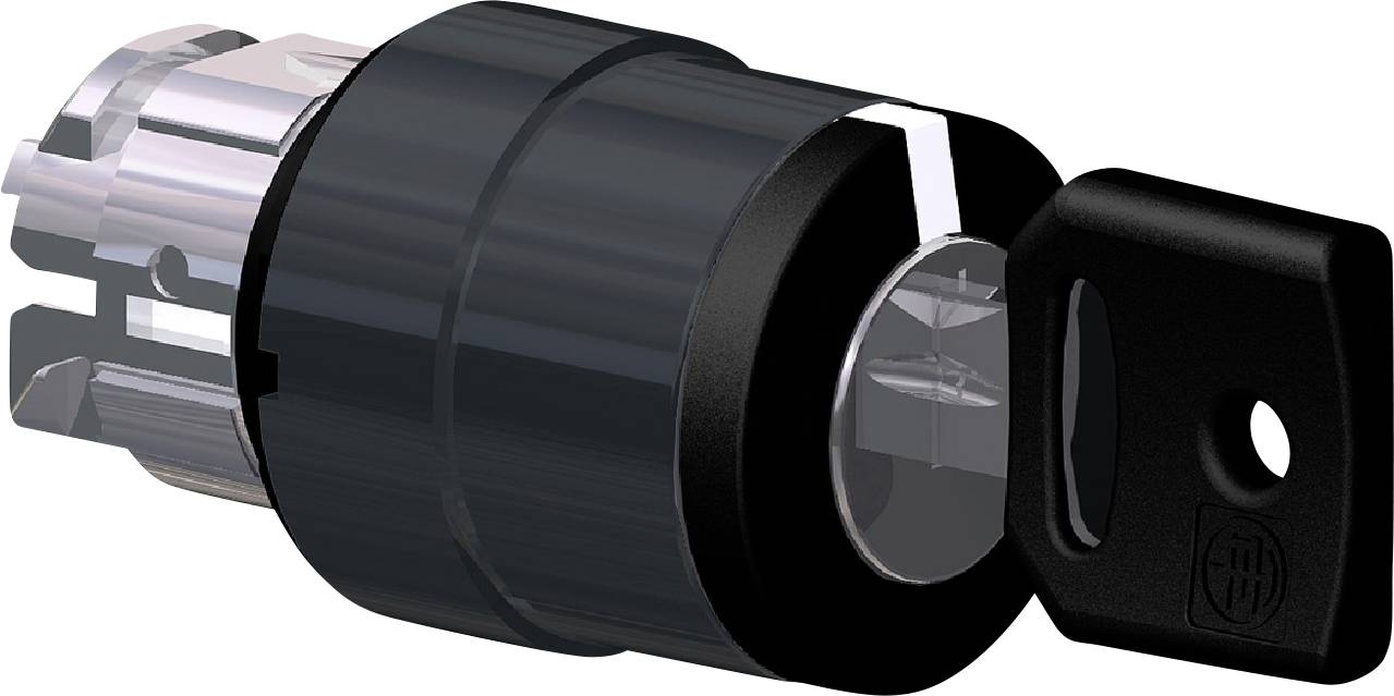 Schneider Electric ZB4BG77 ZB4BG77 Frontelement für Schlüsselschalter rückstellbar (Ø) 22 mm Schwarz 1 St.