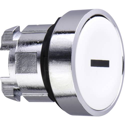 Thumbnail - Schneider Electric ZB4BA131 Frontelement für Drucktaster rückstellbar (Ø) 22 mm I Chrom, Weiß 1 St.