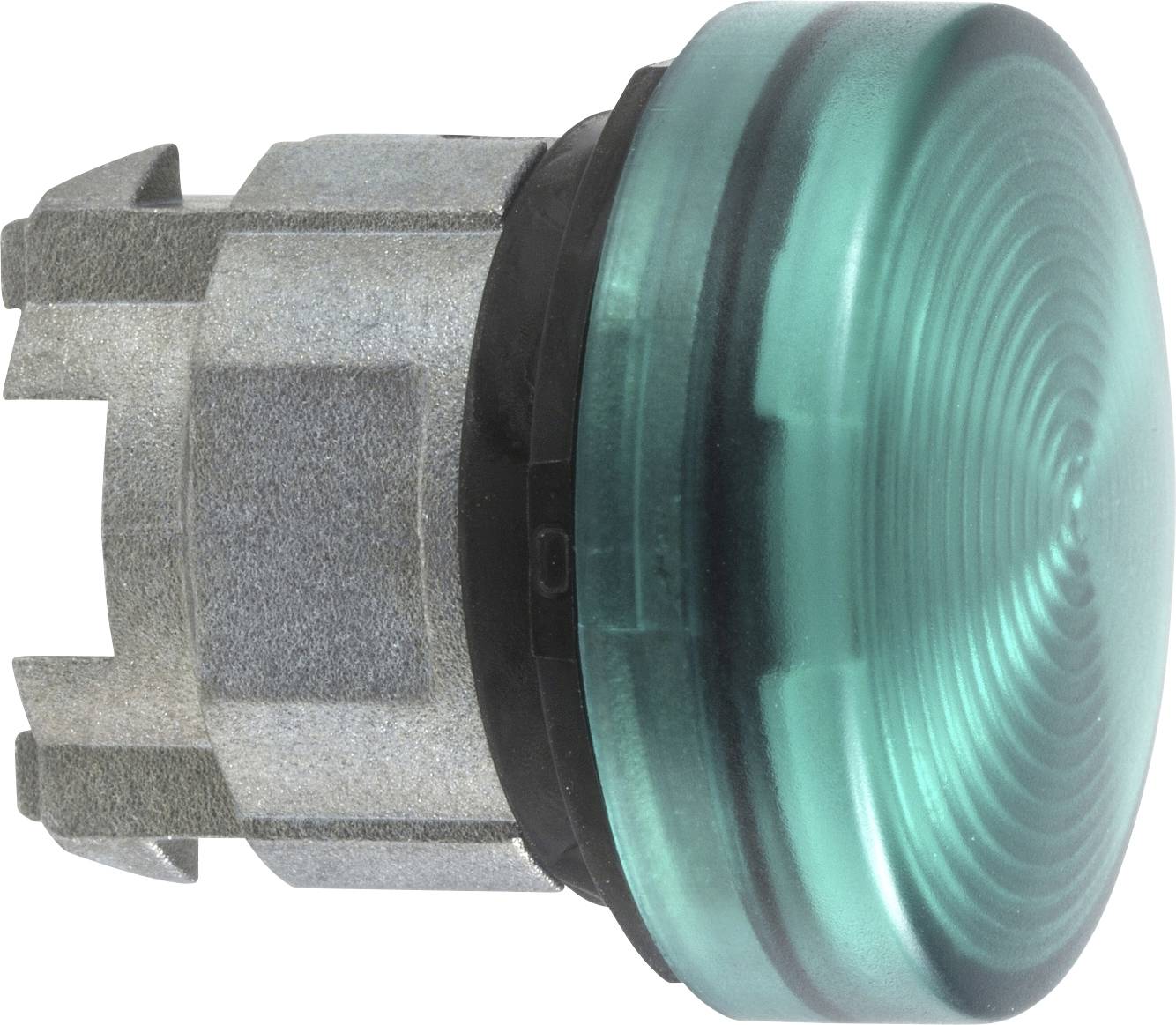 Schneider Electric ZB4BV03S ZB4BV03S Frontelement für Leuchtmelder gerippte Linse (Ø) 22 mm Grün, Chrom 1 St.