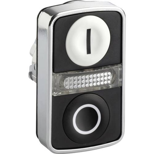 Schneider Electric ZB4BW7A1721 ZB4BW7A1721 Frontelement für Leuchtdrucktaster rückstellbar (Ø) 22 mm 0/I Chrom 1 St.