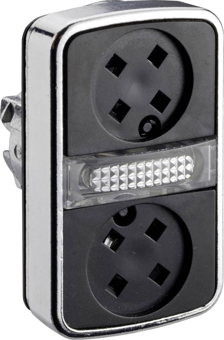 Schneider Electric ZB4BW7A9 ZB4BW7A9 Frontelement für Leuchtdrucktaster rückstellbar (Ø) 22 mm Chrom 1 St.