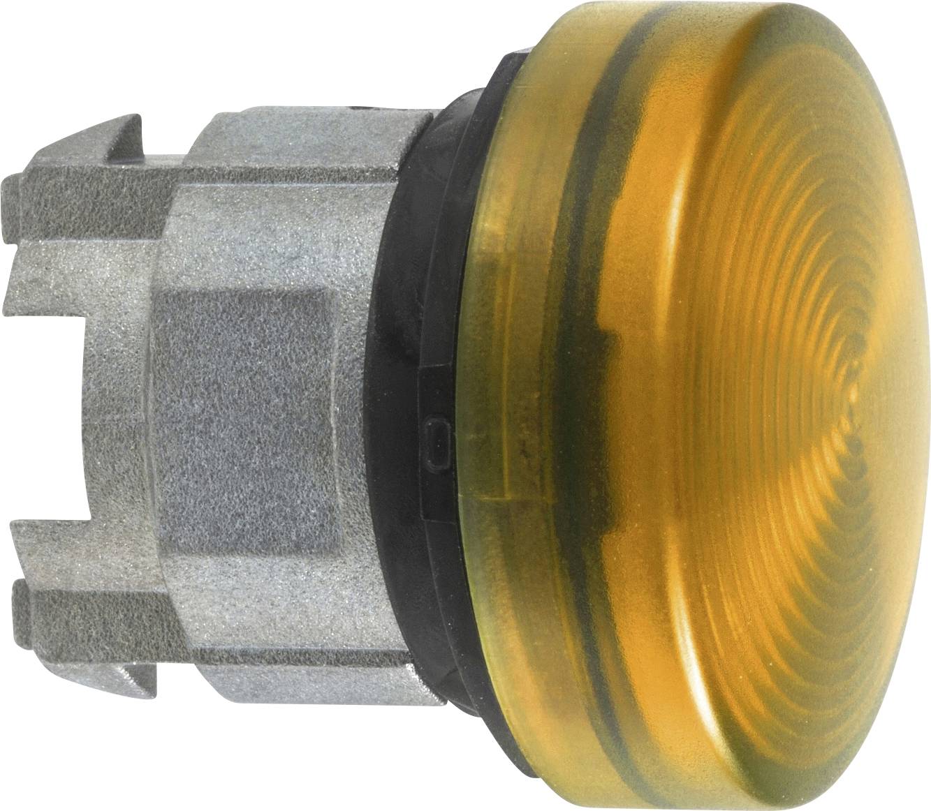 Schneider Electric ZB4BV053S ZB4BV053S Frontelement für Leuchtmelder gerippte Linse (Ø) 22 mm Gelb, Chrom 1 St.