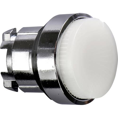 Schneider Electric ZB4BW11 ZB4BW11 Frontelement für Leuchtdrucktaster rückstellbar (Ø) 22 mm unbeschriftet Chrom, Weiß 1...