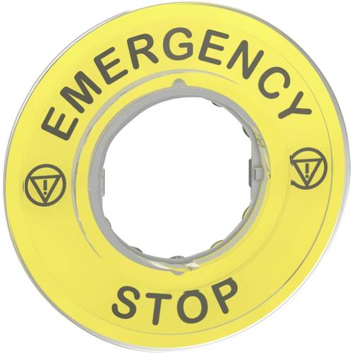 Schneider Electric ZBY9320 ZBY9320 Unterlegschild EMERGENCY STOP 5 St.