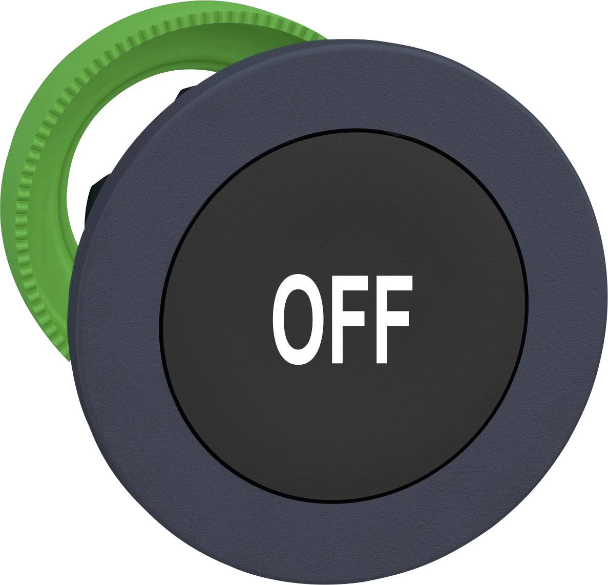 Schneider Electric ZB5FA235 ZB5FA235 Frontelement für Drucktaster flach, rückstellbar (Ø) 30.5 mm OFF Dunkelgrau, Schwar...