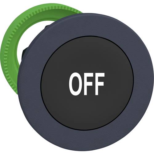 Schneider Electric ZB5FA235 ZB5FA235 Frontelement für Drucktaster flach, rückstellbar (Ø) 30.5 mm OFF Dunkelgrau, Schwar...