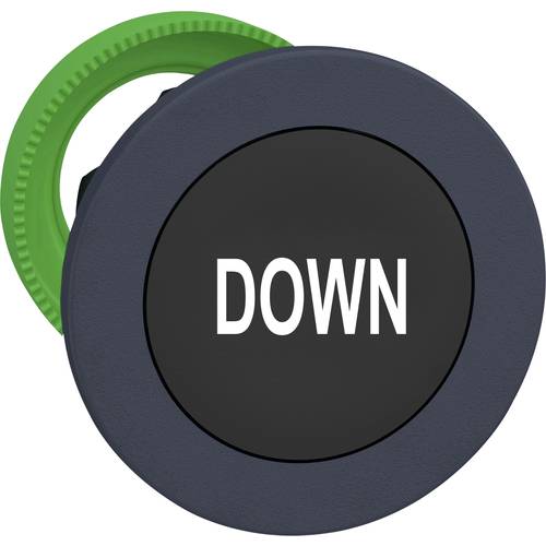 Schneider Electric ZB5FA344 ZB5FA344 Frontelement für Drucktaster flach, rückstellbar (Ø) 30.5 mm Down Dunkelgrau, Schwa...
