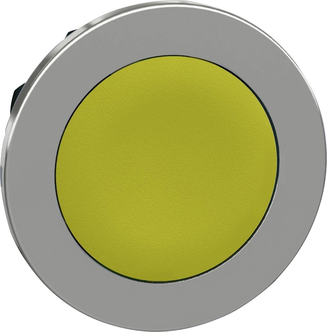 Schneider Electric ZB4FH05 ZB4FH05 Frontelement für Drucktaster flach (Ø) 30.5 mm unbeschriftet Chrom, Gelb 1 St.