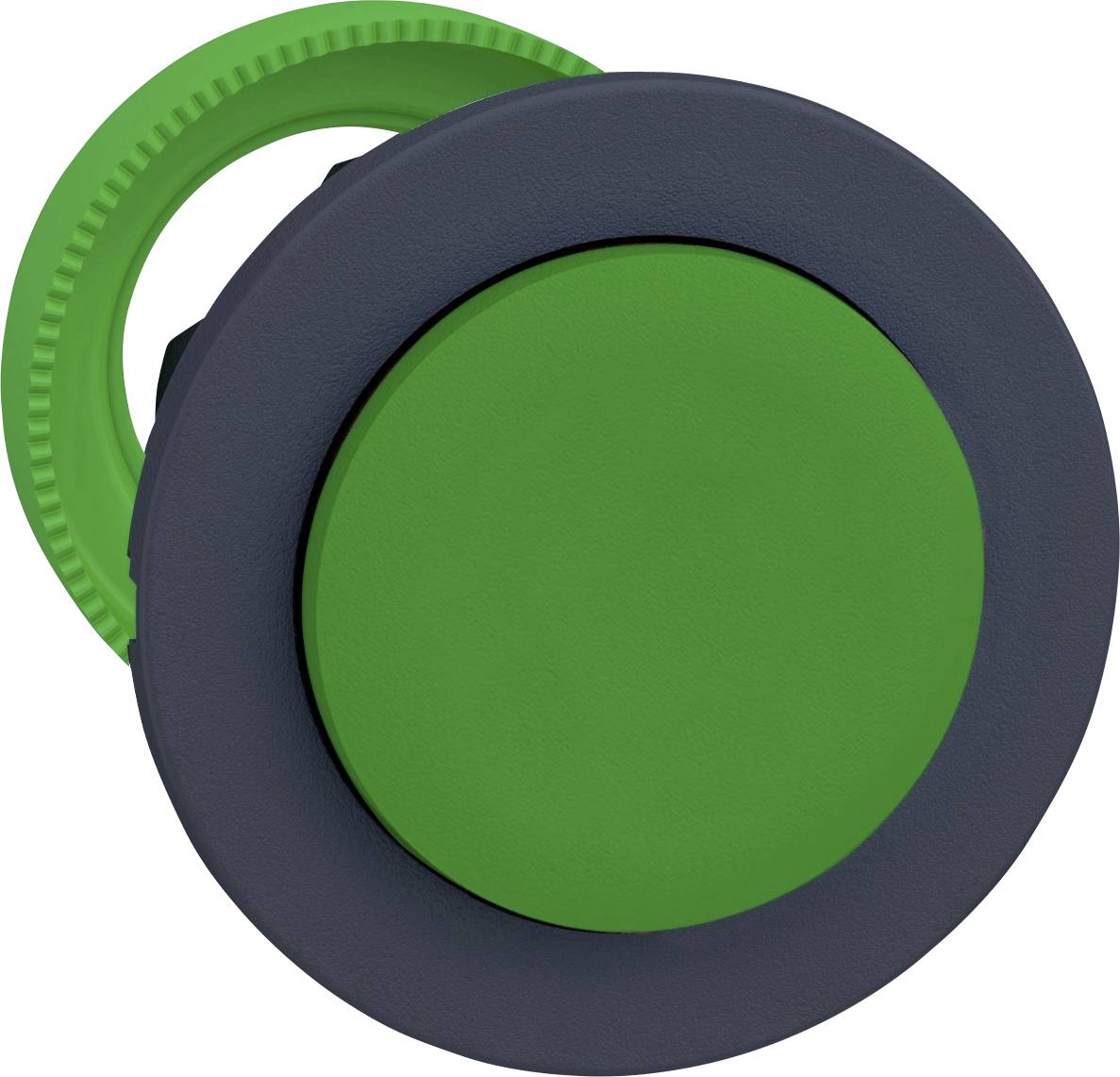 Schneider Electric ZB5FH3 ZB5FH3 Frontelement für Drucktaster flach (Ø) 30.5 mm unbeschriftet Dunkelgrau, Grün 1 St.