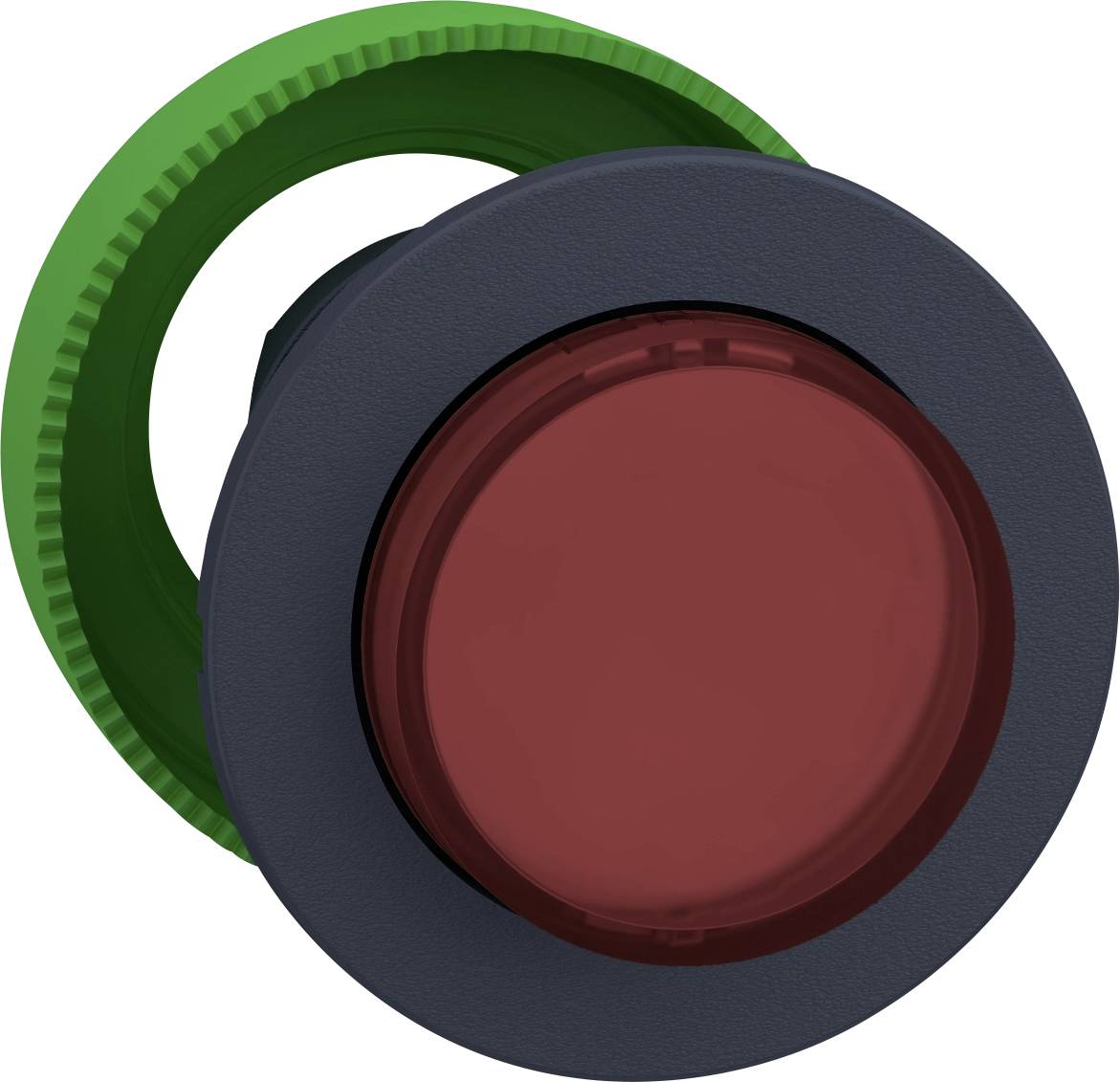 Schneider Electric ZB5FH43 ZB5FH43 Frontelement für Leuchtdrucktaster flach (Ø) 30.5 mm unbeschriftet Dunkelgrau, Rot 1 ...