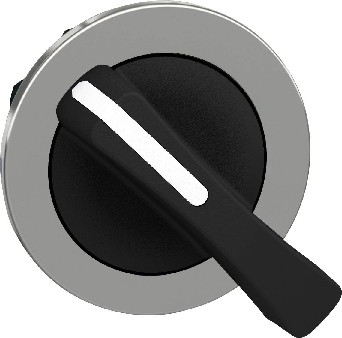 Schneider Electric ZB4FJ4 ZB4FJ4 Frontelement für Wahlschalter flach, rückstellbar (Ø) 30.5 mm Chrom, Schwarz 1 St.