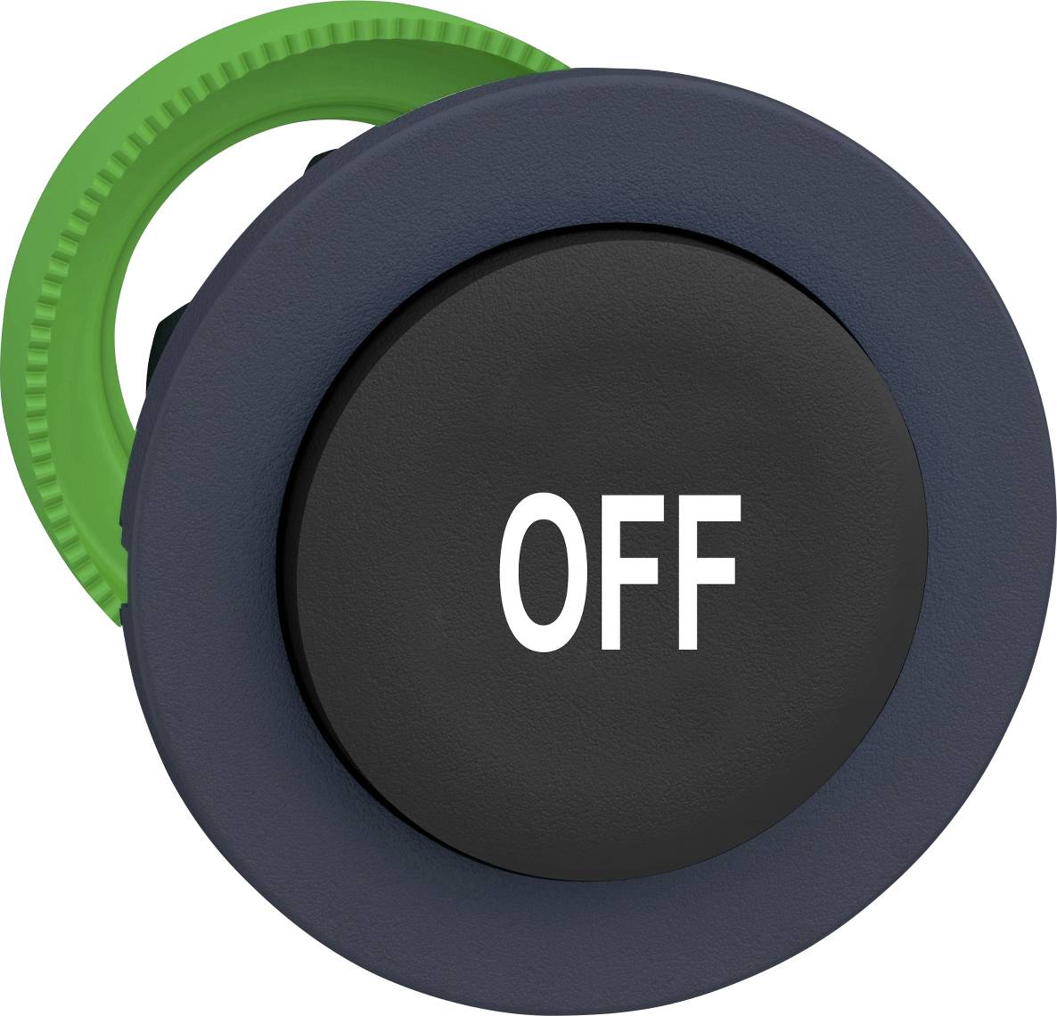 Schneider Electric ZB5FL235 ZB5FL235 Frontelement für Drucktaster flach, rückstellbar (Ø) 30.5 mm OFF Dunkelgrau, Schwar...