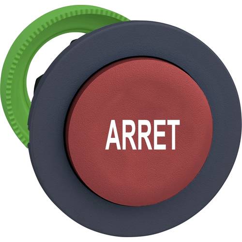 Schneider Electric ZB5FL433 ZB5FL433 Frontelement für Drucktaster flach, rückstellbar (Ø) 30.5 mm Arrêt Dunkelgrau, Rot ...