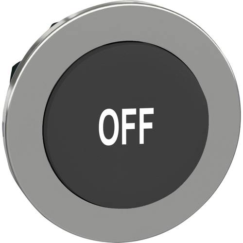 Schneider Electric ZB4FL235 ZB4FL235 Frontelement für Drucktaster rückstellbar (Ø) 30.5 mm OFF Chrom, Schwarz 1 St.