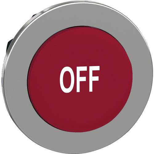 Schneider Electric ZB4FL435 ZB4FL435 Frontelement für Drucktaster flach, rückstellbar (Ø) 30.5 mm OFF Chrom, Rot 1 St.
