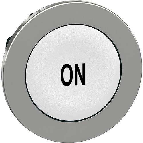 Schneider Electric ZB4FA141 ZB4FA141 Frontelement für Drucktaster flach, rückstellbar (Ø) 30.5 mm ON Chrom, Weiß 1 St.