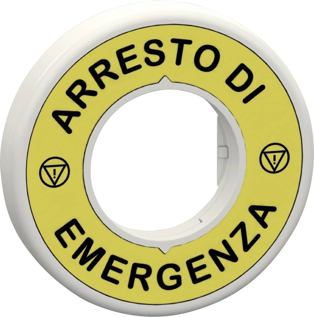 Schneider Electric ZBY9W2B630 ZBY9W2B630 Leuchtring (B x H) 9.3 mm x 60 mm ARRESTO EMERGENZA Rot 1 St.