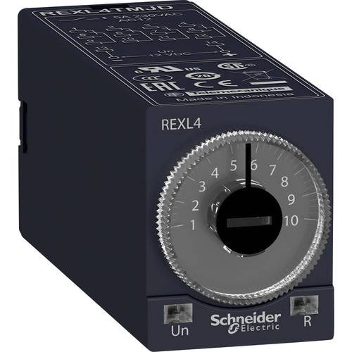 Schneider Electric REXL4TMP7 REXL4TMP7 Zeitrelais 230 V/AC 1 St. Zeitbereich: 0.1 s - 100 h 4 Wechsler