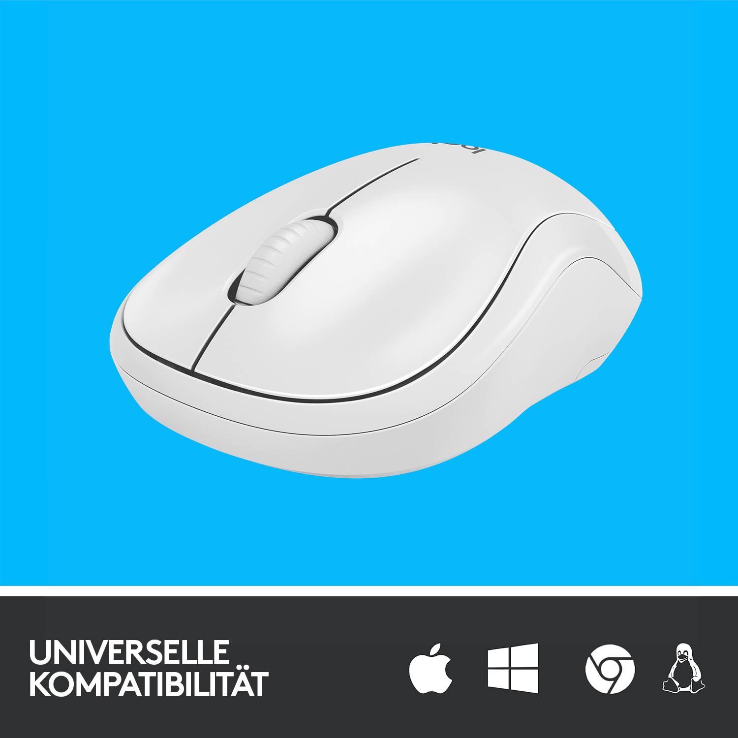 Logitech M220 Silent Maus Funk Optisch Weiß 3 Tasten 1000 dpi-4
