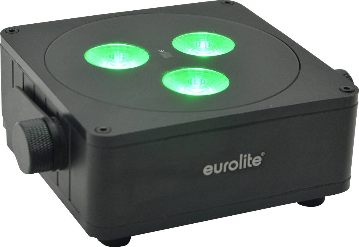 EUROLITE 41700020 AKKU IP Flat Light 3 sw DMX LED-Effektstrahler Anzahl LEDs (Details):3 8 W