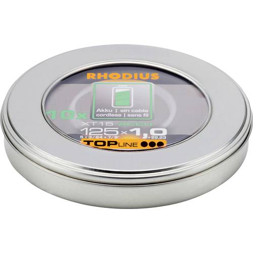 Thumbnail - Rhodius XT15 ACCU BOX 210248 Trennscheibe gerade 125 mm 10 St. Edelstahl, Stahl