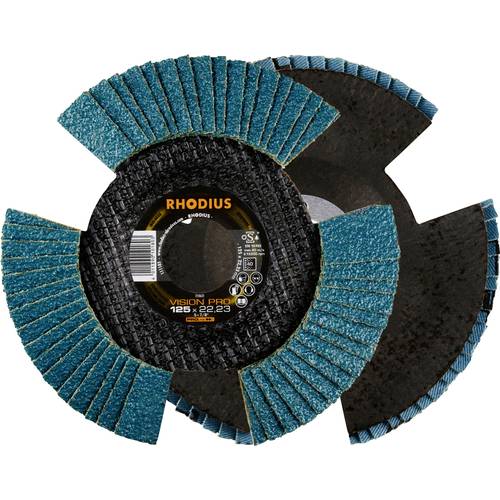 Rhodius 211303 VISION PRO PACK Fächerschleifscheibe Durchmesser 125 mm Bohrungs-Ø 22.23 mm 5 St.